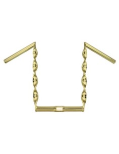 Flat Twisted Handlebar 15 25.4mm Gold.